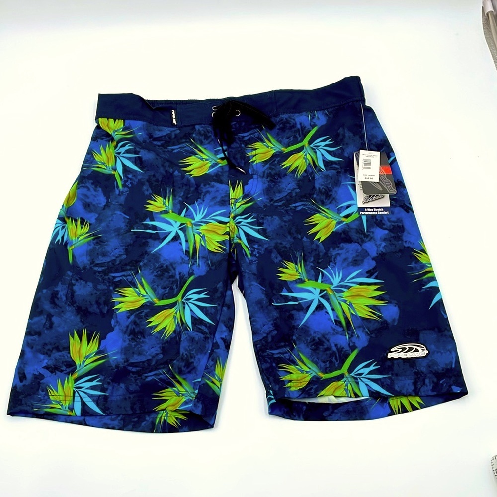 Pipeline Boardshorts Board Shorts Swim Trunks Blue Tropical NWT - Various sizes‎
